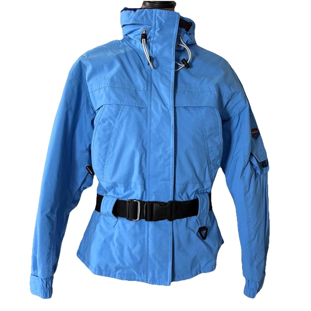 Obermeyer Jacket Womens 6 Blue Winter Thermolite Active Competition Parka Ski - Picture 2 of 10